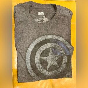 Marvel Charcoal Captain America Men's Tee